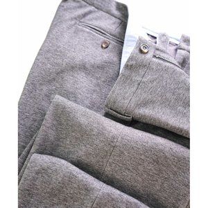 $398 SAKS FIFTH AVE - NWOT - Performance Blend GRAY Melange Dress Pants - XL